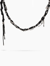 Men's Belt Chain – Silver & Braided Cord | Artisanal Western Style