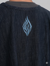 Modern Talit Katan Blue Denim | Israel Flag Embroidery – Kameart