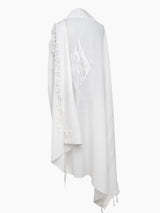 Nachman Prestige Tallit White | Luxury Prayer Shawl