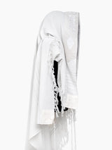 Nachman Prestige Tallit White | Luxury Prayer Shawl