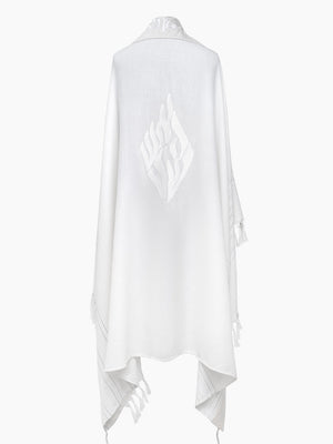 Nachman Prestige Tallit White | Luxury Prayer Shawl