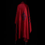 Nachman Tallit Bicolor Red Navy | Luxury Prayer Shawl
