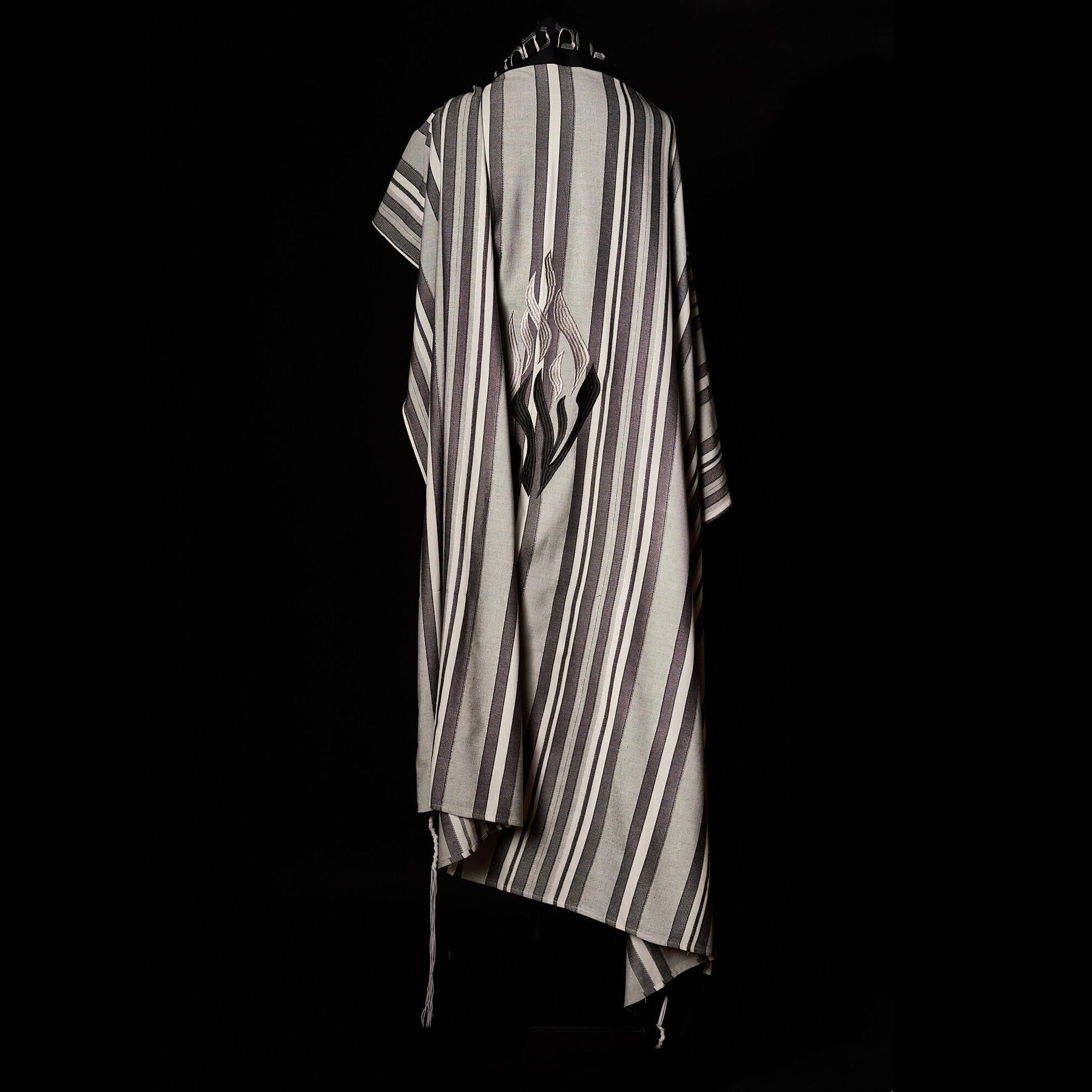 Nachman Tallit Black Stripes | Luxury Prayer Shawl