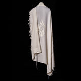 Nachman Tallit White | Luxury Jewish Prayer Shawl