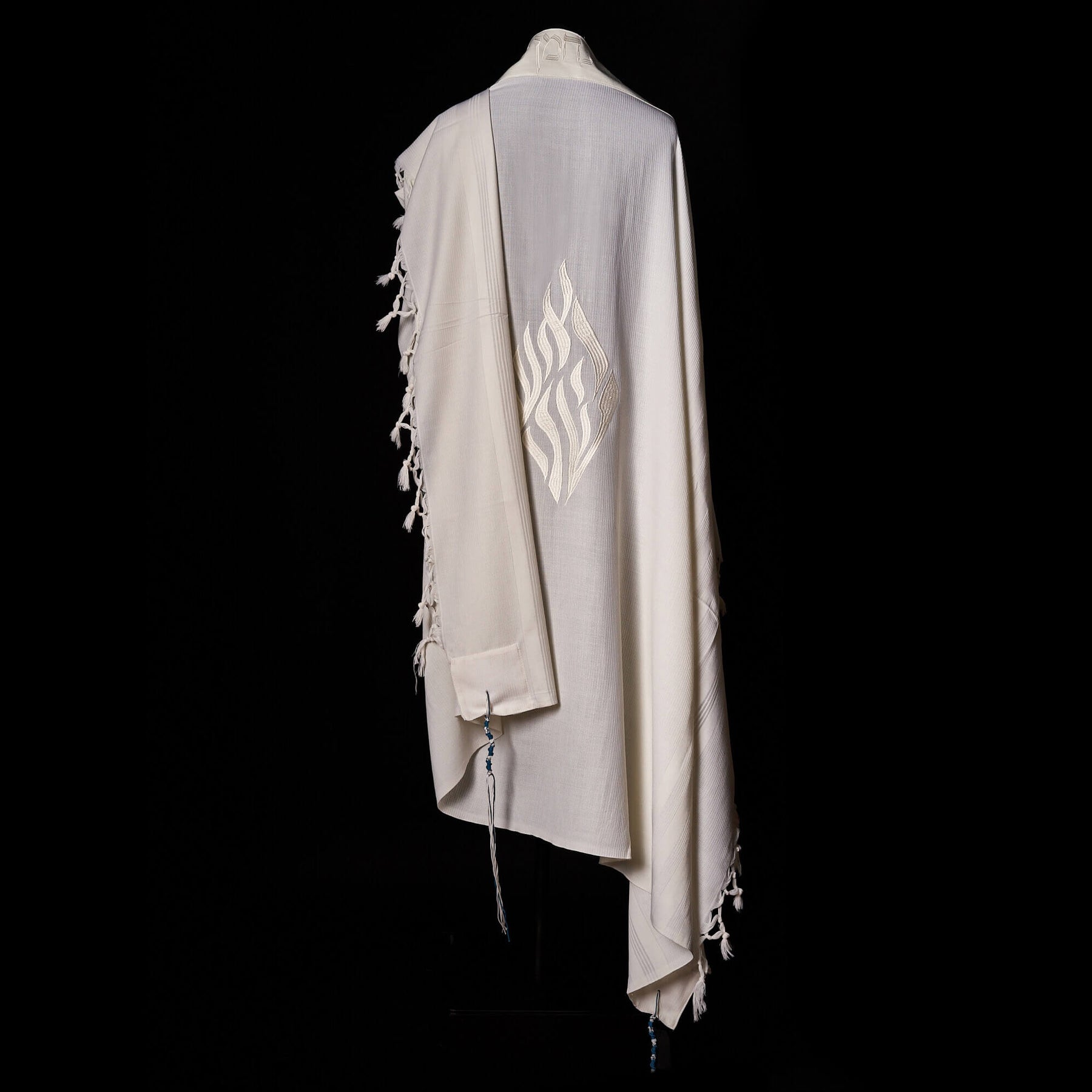 Nachman Tallit White | Luxury Jewish Prayer Shawl