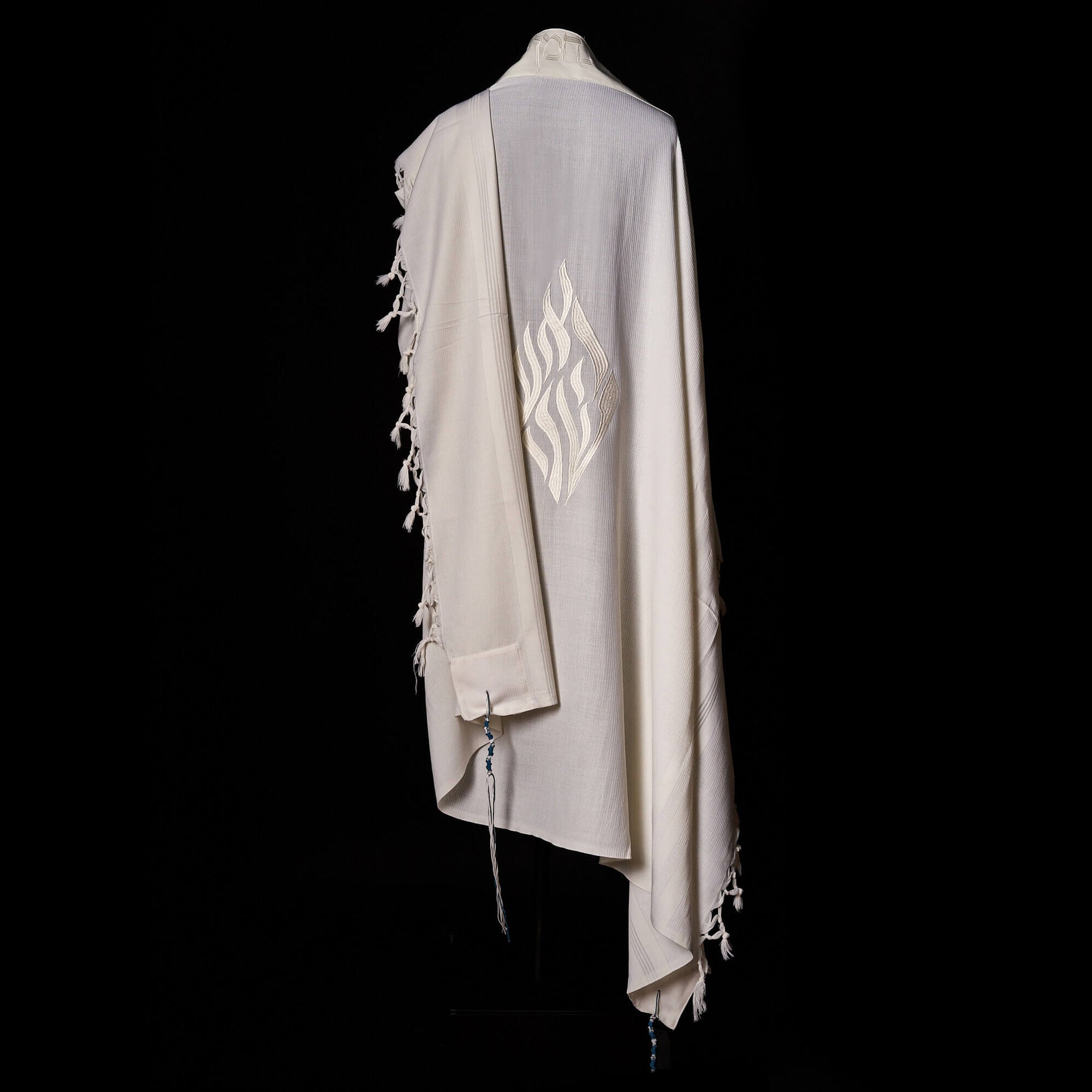 Nachman Tallit White | Luxury Jewish Prayer Shawl