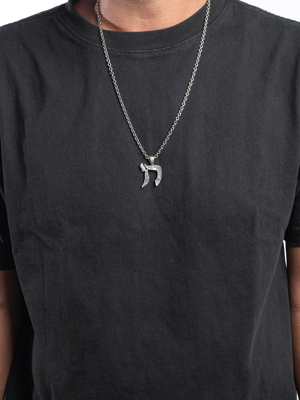 Negev Chai Necklace Sterling Silver 925 Israel Symbol