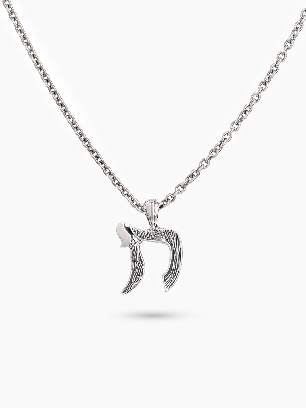 Negev Chai Necklace Sterling Silver 925 Israel Symbol