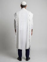 Petek Tallit White | Luxury Jewish Prayer Shawl