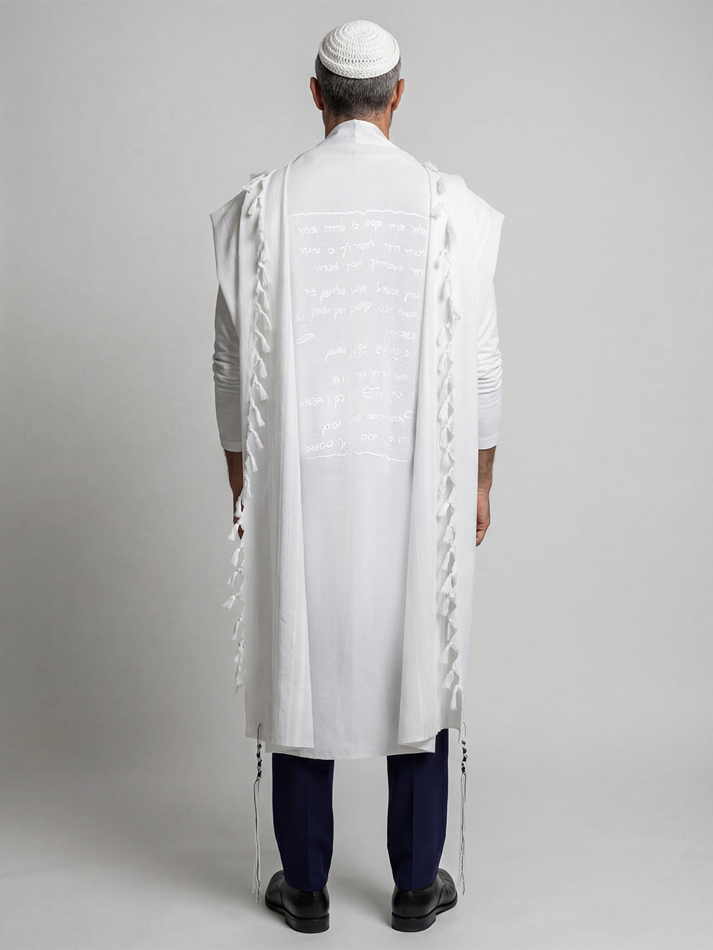 Petek Tallit White | Luxury Jewish Prayer Shawl