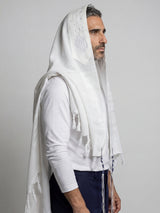 Petek Tallit White | Luxury Jewish Prayer Shawl