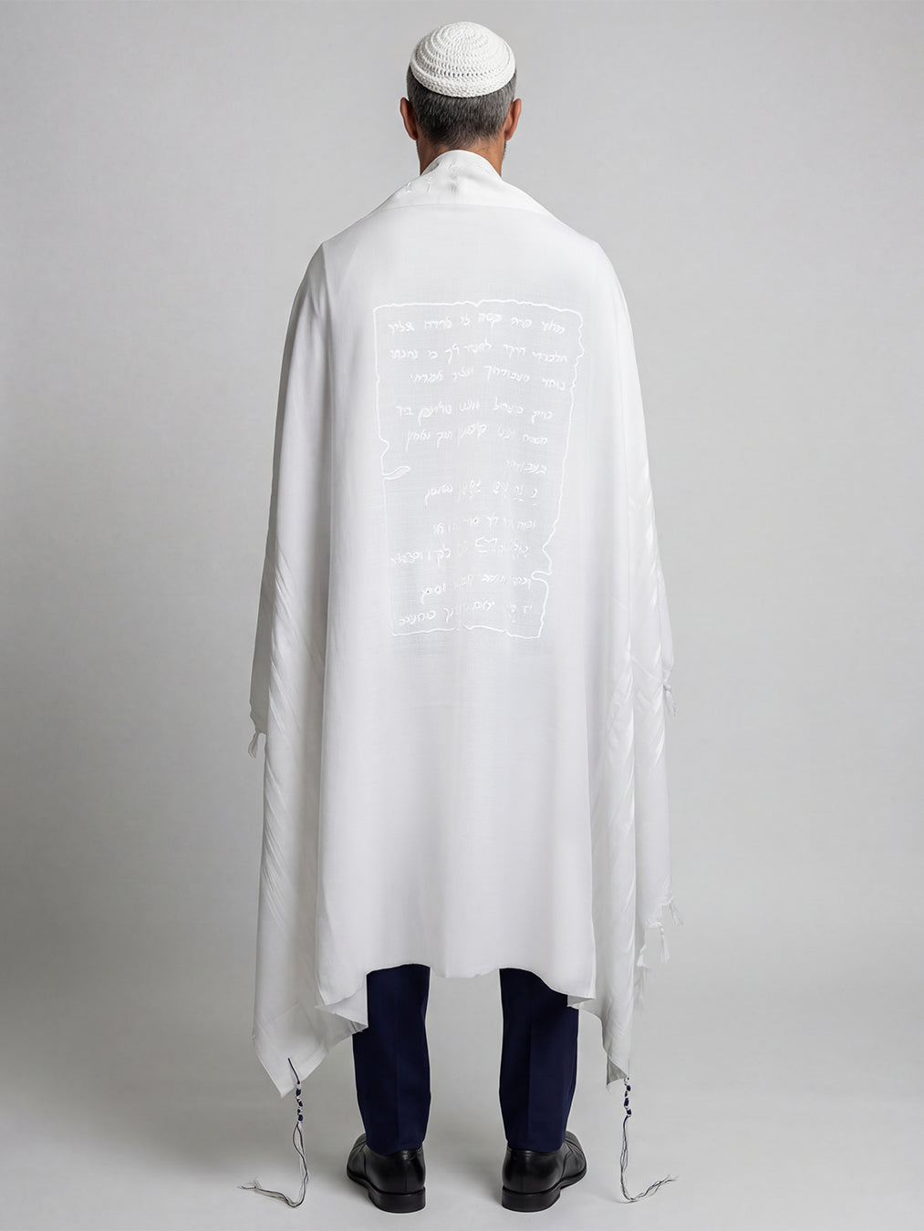 Petek Tallit White | Luxury Jewish Prayer Shawl