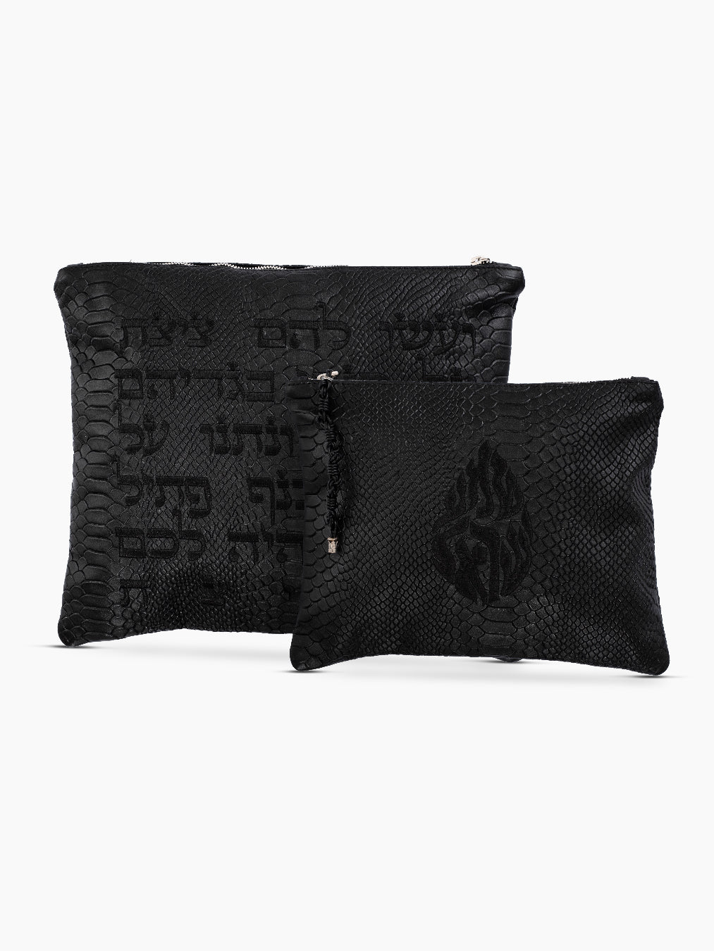Shema Israel Tallit Tefilin Bag Set Croco Leather Israel