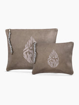 Shema Israel Tallit Tefilin Bag Set Gray Leather