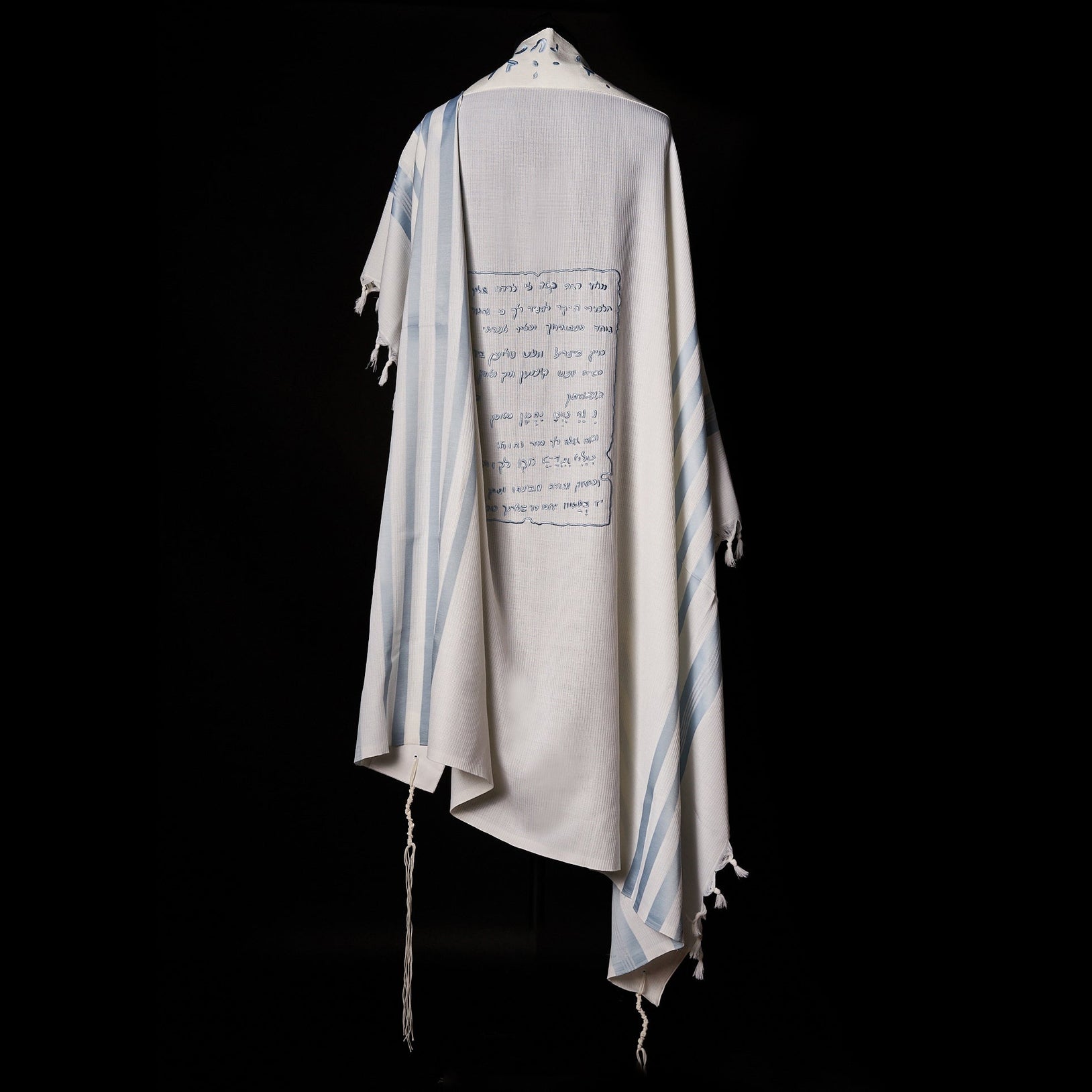Tallit Petek White & Sky Blue