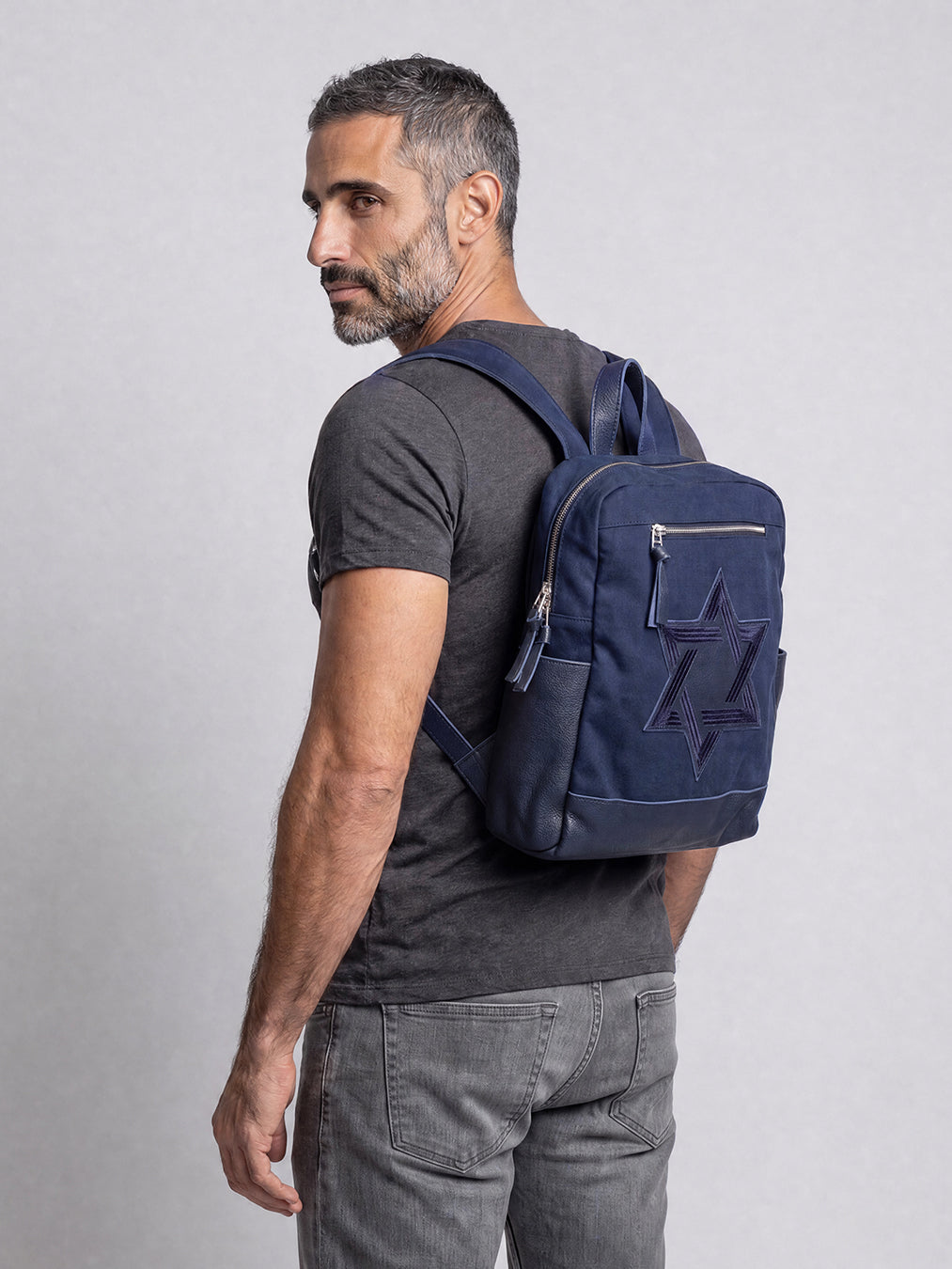 Star of David Backpack Canvas Israel Jewish Magen David