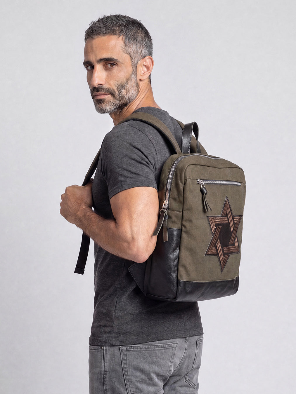 Star of David Backpack Canvas Israel Jewish Magen David