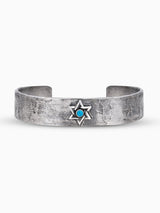Star of David Bangle Bracelet Silver Turquoise Israel