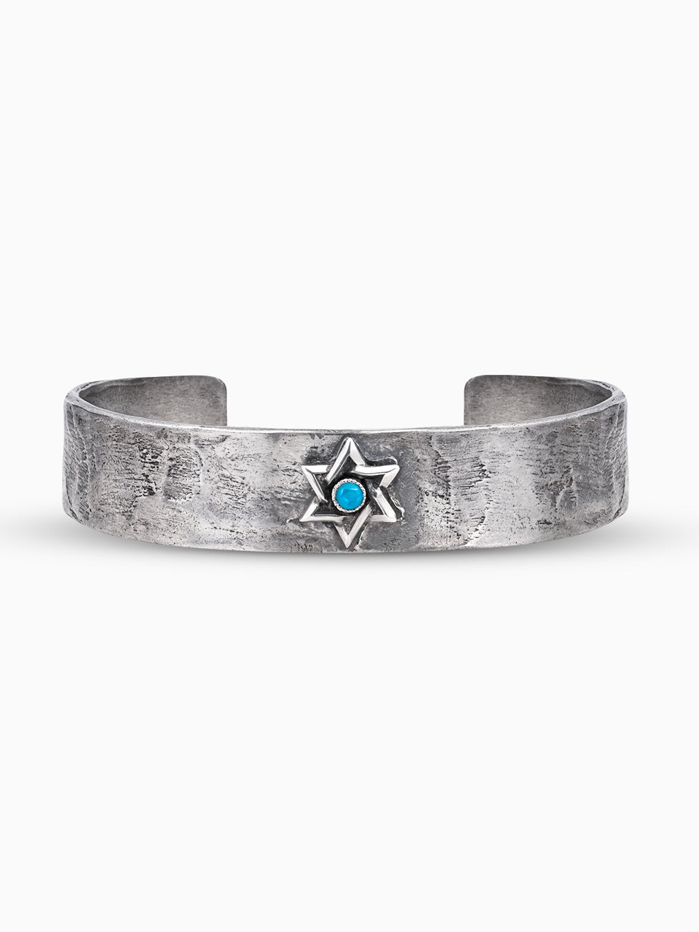 Star of David Bangle Bracelet Silver Turquoise Israel