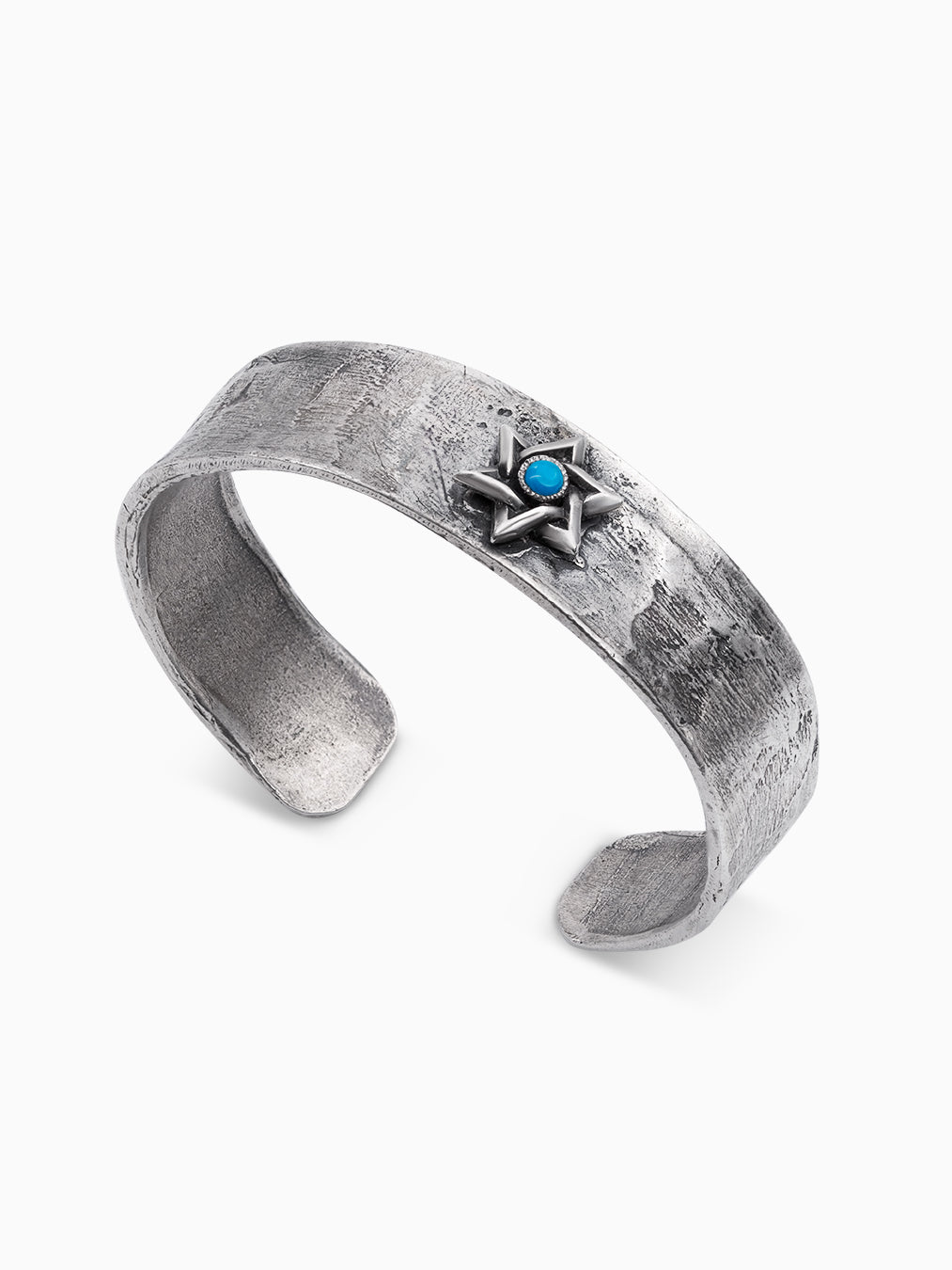 Star of David Bangle Bracelet Silver Turquoise Israel
