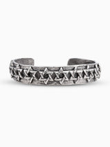 Star of David bangle cuff Bracelet Sterling Silver 925 Israel Jewish