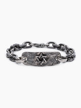 Star of David Chain Silver Bracelet Noam