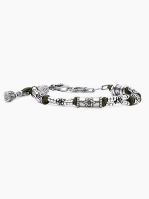 Star of David cord Bracelet Sterling Silver 925 Israel Jacob