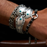Star of David Cuff Bracelet Rose Gold White Diamond Israel Jewish
