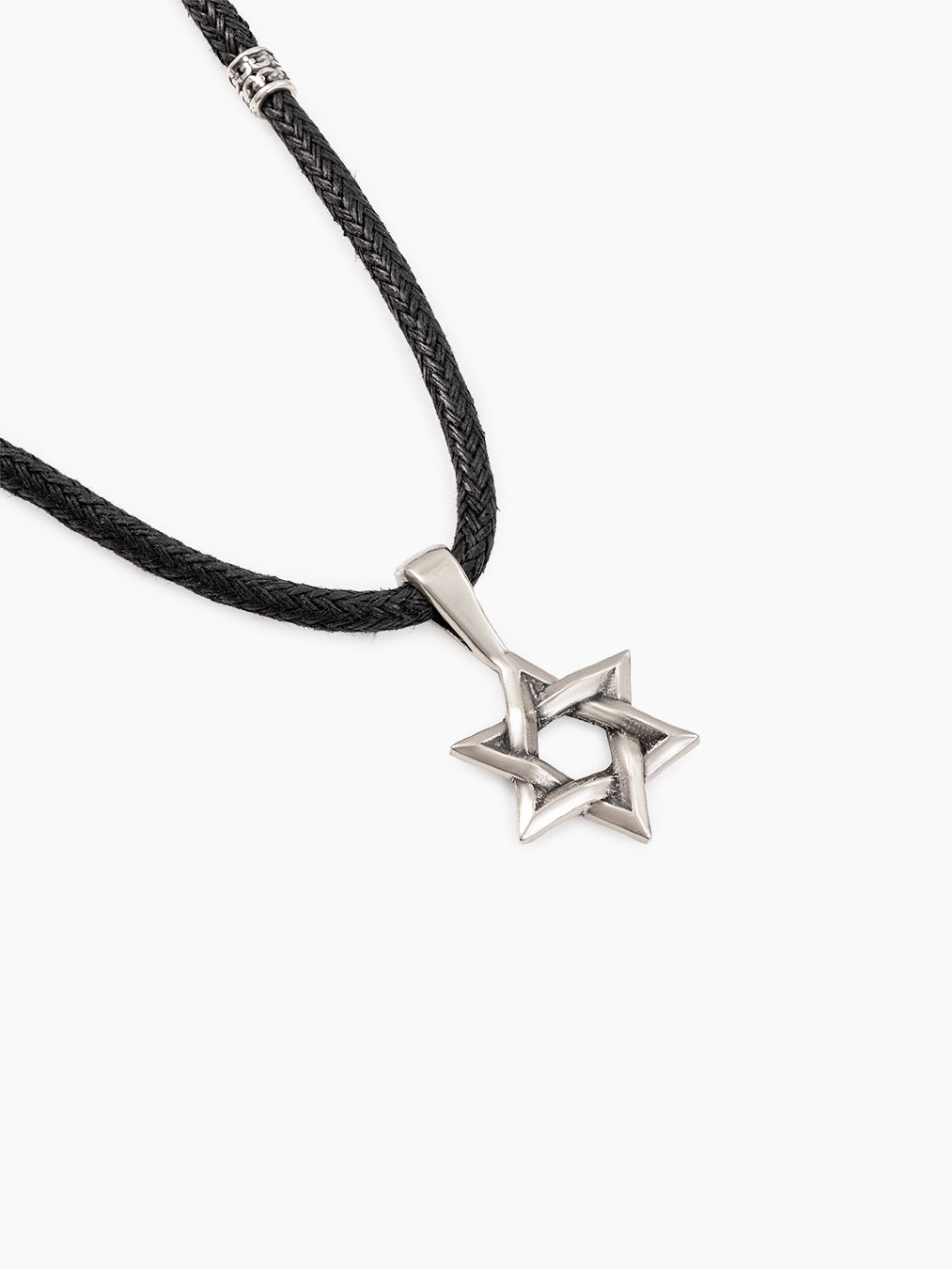 Star of David Necklace Black Cord – Ilai | Kameart