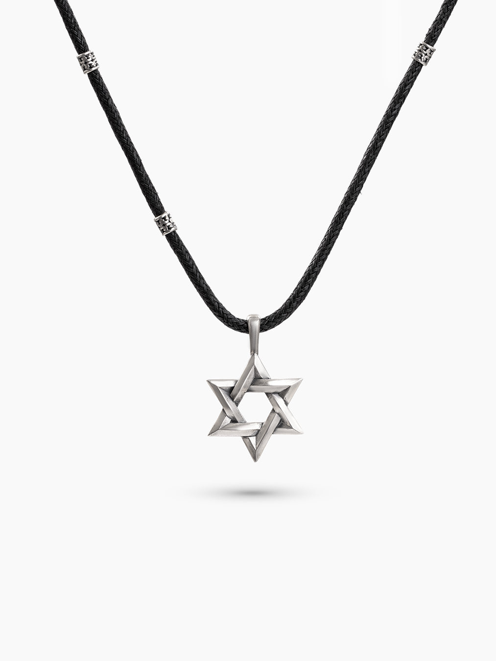 Star of David Necklace Black Cord – Ilai | Kameart