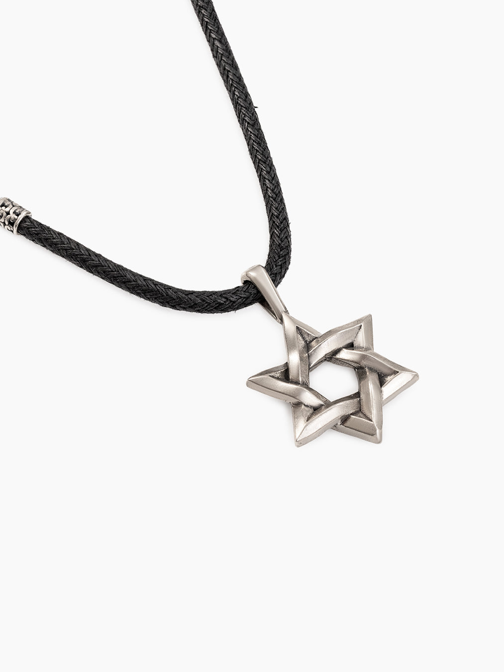 Star of David Necklace Black Cord – Ilai | Kameart