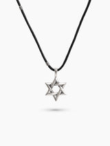 Star of David Necklace Black Cord – Ilai | Kameart