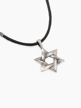 Star of David Necklace Black Cord – Ilai | Kameart
