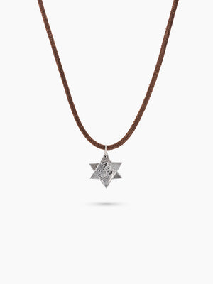 Star of David Necklace on Cord Necklace | Kameart