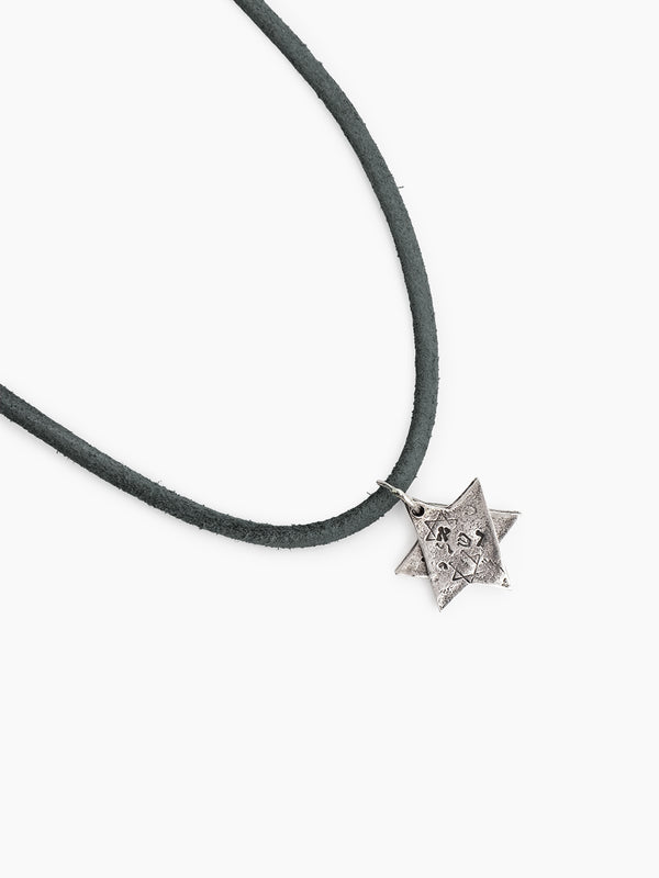 Star of David Necklace on Cord Necklace | Kameart
