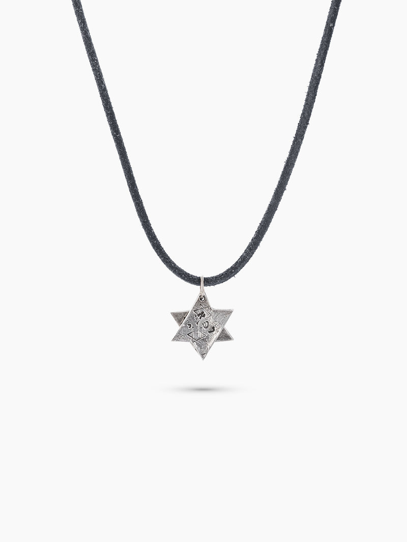 Star of David Necklace on Cord Necklace | Kameart