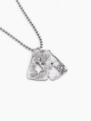 Star of David Necklace Silver 925 Black Diamond – Shlomo | Kameart