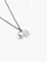 Star of David Necklace Silver 925 Hebrew Letter – Aley | Kameart