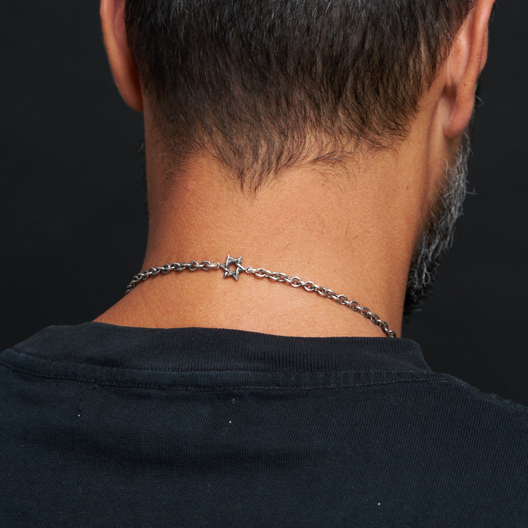 Star of David Necklace Silver 925 Rainbow Diamond – Ilai | Kameart