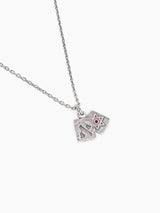Star of David Necklace Silver 925 Ruby Hebrew Letter – Aley | Kameart
