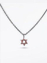 Star of David Necklace Silver 925 Ruby – Ilai S | Kameart