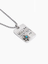 Star of David Necklace Silver 925 Turquoise – Tsahal | Kameart