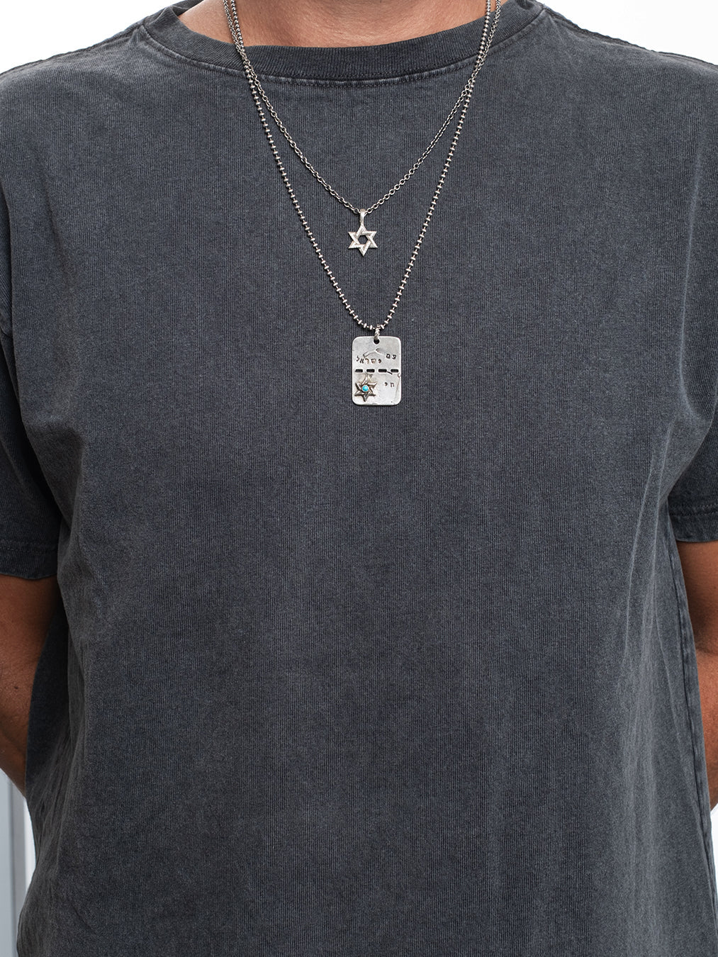 Star of David Necklace Silver 925 White Diamond – Ilai S | Kameart