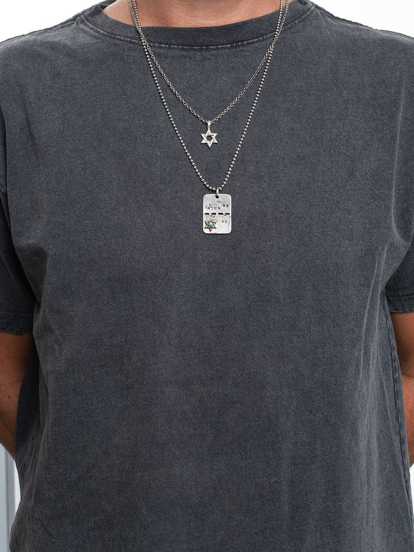 Star of David Necklace Silver 925 White Diamond – Ilai S | Kameart