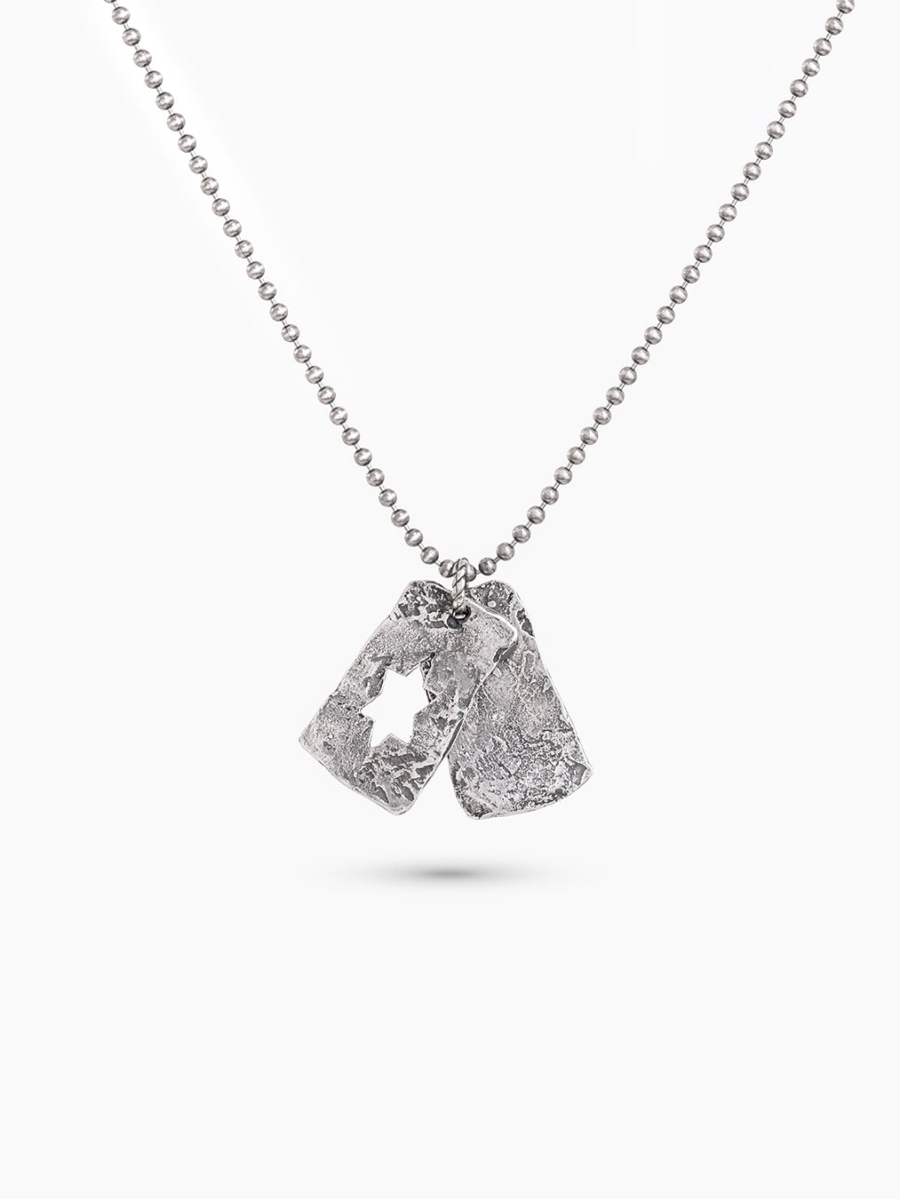 Star of David Necklace Silver 925 White Diamond – Shlomo | Kameart