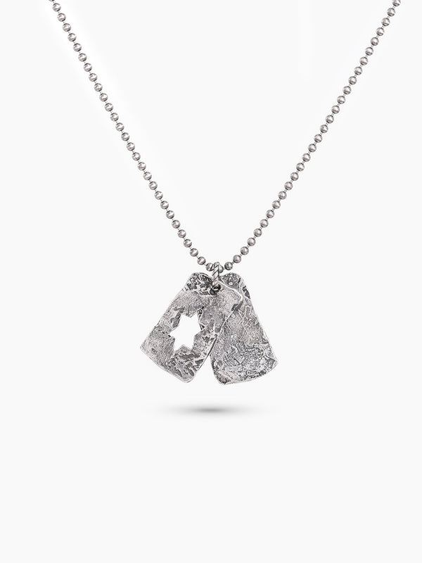 Star of David Necklace Silver 925 White Diamond – Shlomo | Kameart