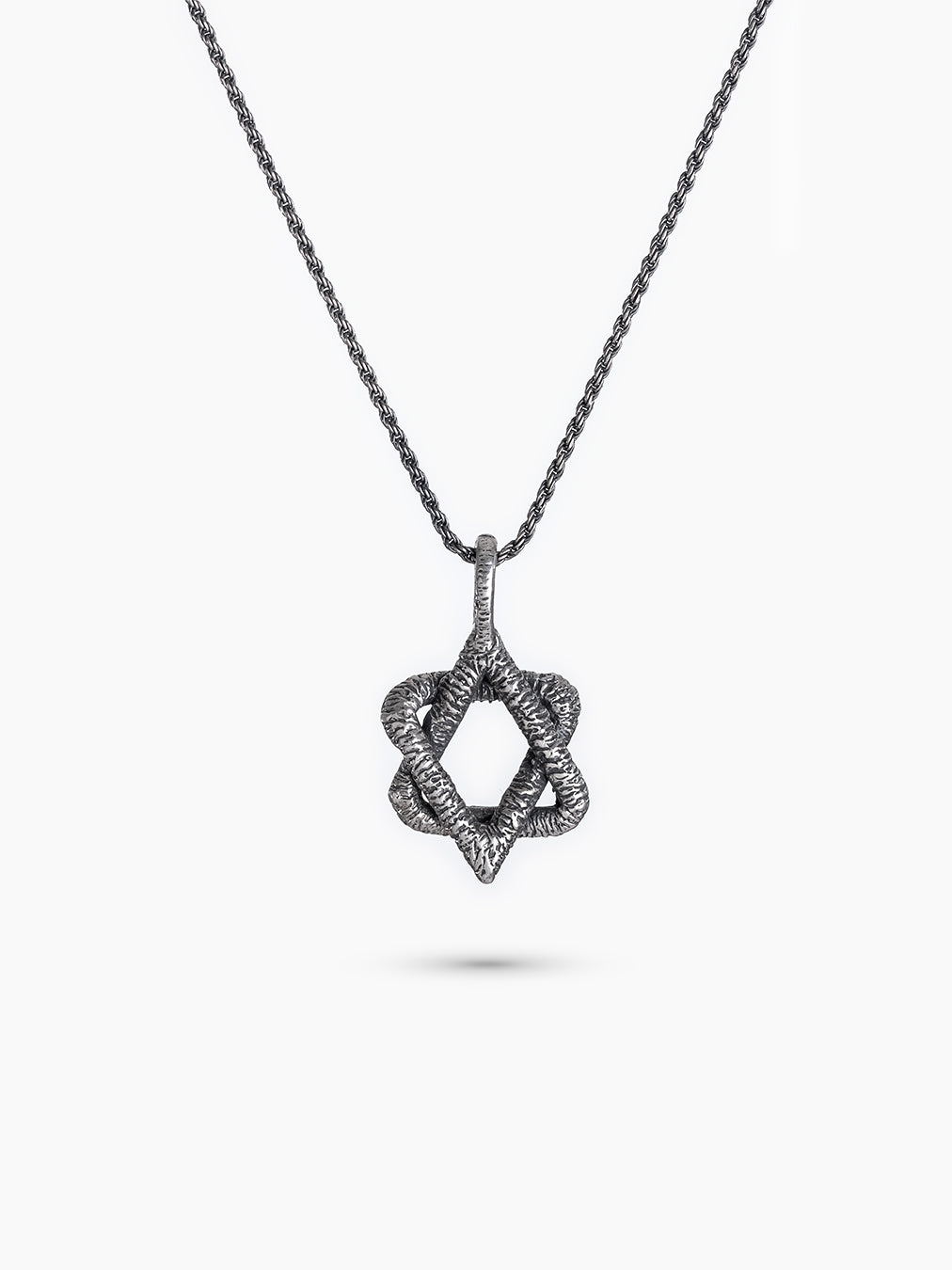 Star of David Necklace Sterling Silver 925 Sapphire – Sapir | Kameart