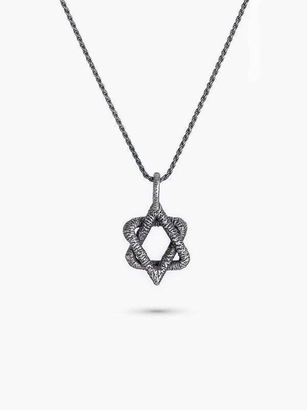 Star of David Necklace Sterling Silver 925 Sapphire – Sapir | Kameart