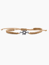 Star of David on a cord Bracelet Sterling Silver 925 Israel Jewish Aviv