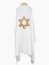 Star of David Prestige Tallit Gold | Luxury Prayer Shawl